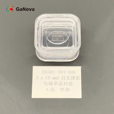 5*10mm2 α-προσώπου Un-Doped ειδική αντίσταση υποστρωμάτων ενιαίου κρυστάλλου GaN Si-τύπων??????????? &gt; 10 ⁶ Ω·Γκοφρέτα συσκευών εκατ. RF