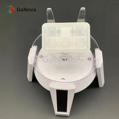 10*10,5mm2 C-Face Fe-Doped SI-Type Free-Standing GaN Single Crystal Substrate Μακρό ελάττωμα πυκνότητα 0cm−2 TTV ≤ 10 μm Αντίσταση 106 Ω·Cm RF συσκευές Wafer
