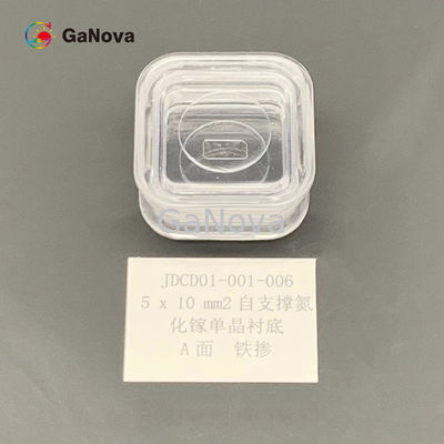 5*10mm2 α-προσώπου Un-Doped ειδική αντίσταση υποστρωμάτων ενιαίου κρυστάλλου GaN Si-τύπων??????????? &gt; 10 ⁶ Ω·Γκοφρέτα συσκευών εκατ. RF