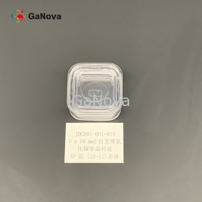 5*10mm2 SP-Face 10-11 Μη ντοπιζόμενο N-τύπου ελεύθερο στάσιμο GaN μονοκρυσταλλικό υπόστρωμα 0,1 Ω·cm Αντίσταση για συσκευή ισχύος