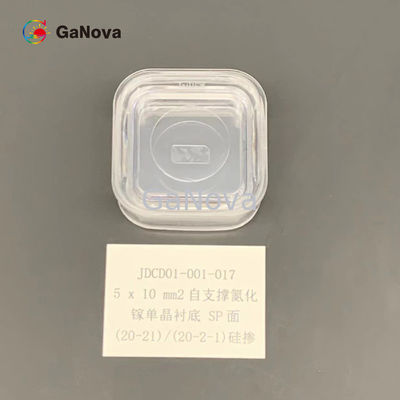 5*10mm2 SP-Face Un-Doped N-Type Free-Standing GaN Single Crystal Substrate 20-21 / 20-2-1 10mm2 Αντίσταση 0,05 Ω·cm